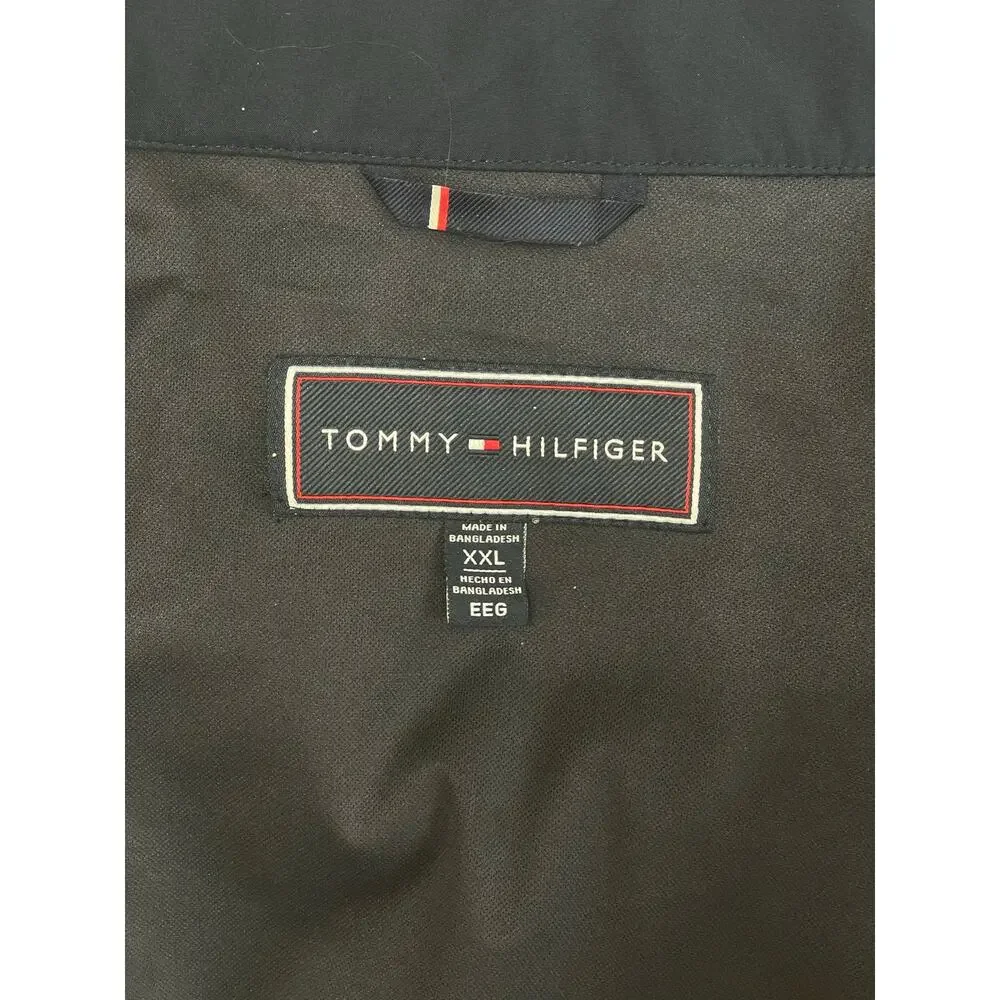 Tommy Hilfiger‎ men's navy blue windbreaker jacket sz XXL timeless preppy